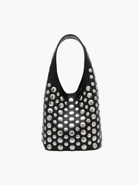 Alva Studded Bucket Bag