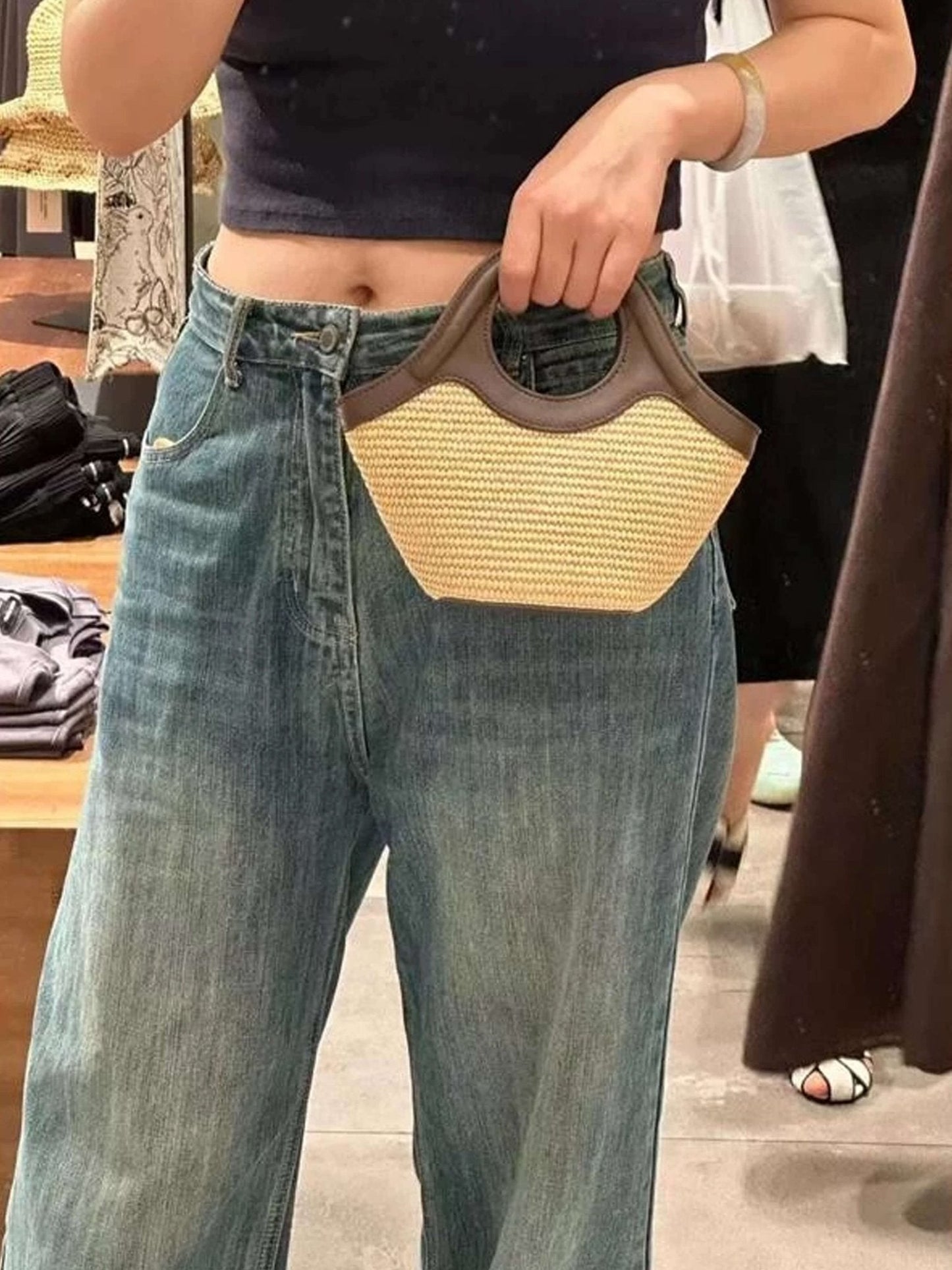 Astrid Woven Bag with Handle