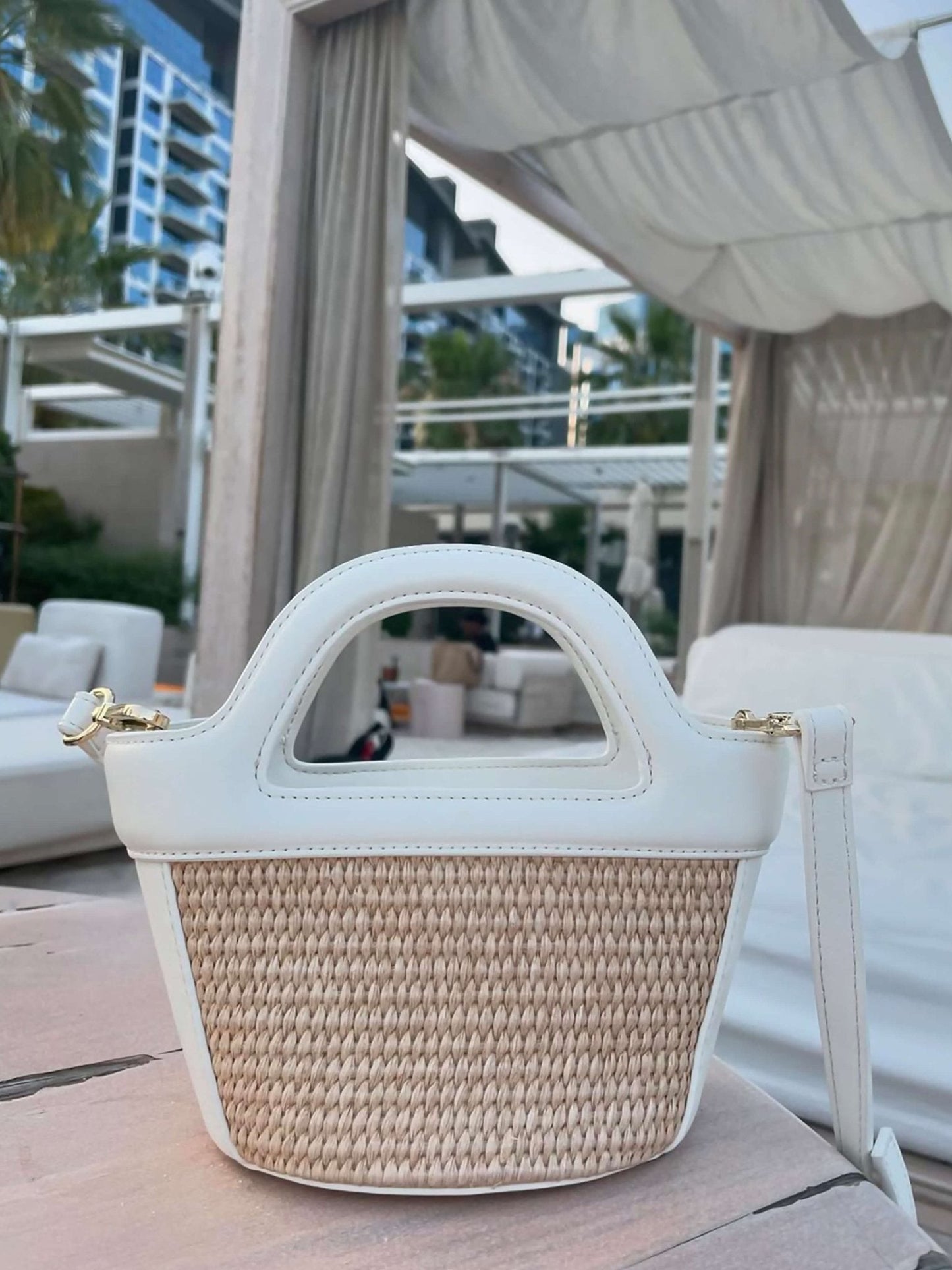 Astrid Woven Bag with Handle