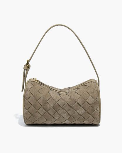 Eva Woven Suede Bag