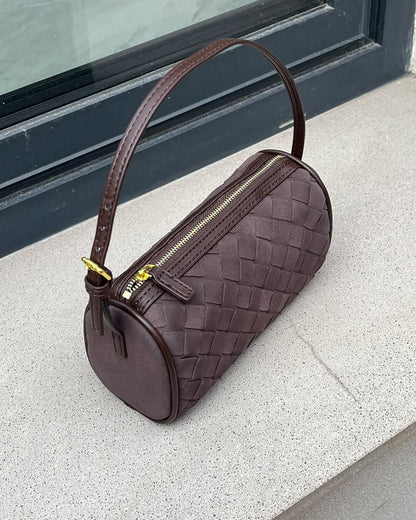 Eva Woven Suede Bag