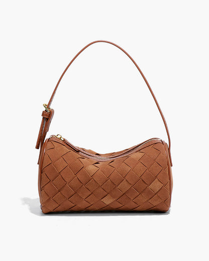Eva Woven Suede Bag