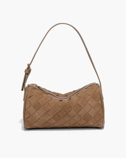 Eva Woven Suede Bag