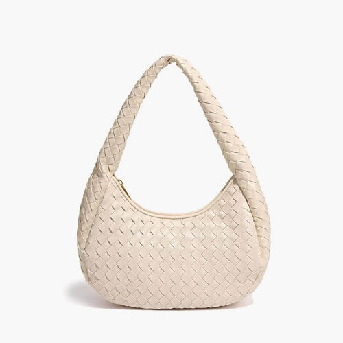 Jeanne Woven Hobo Shoulder Bag