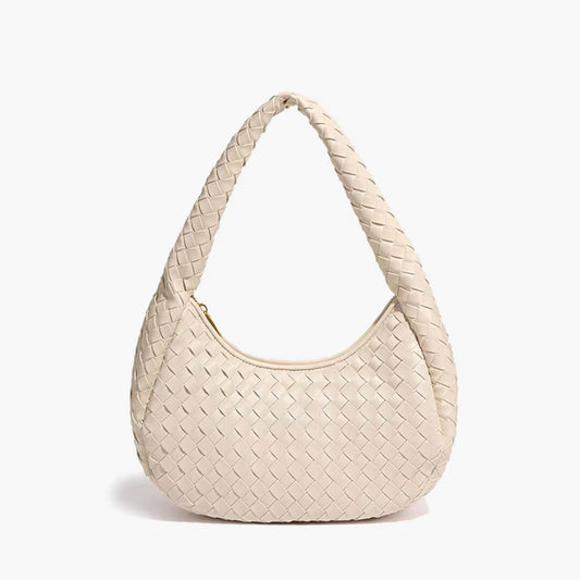 Jeanne Woven Hobo Shoulder Bag