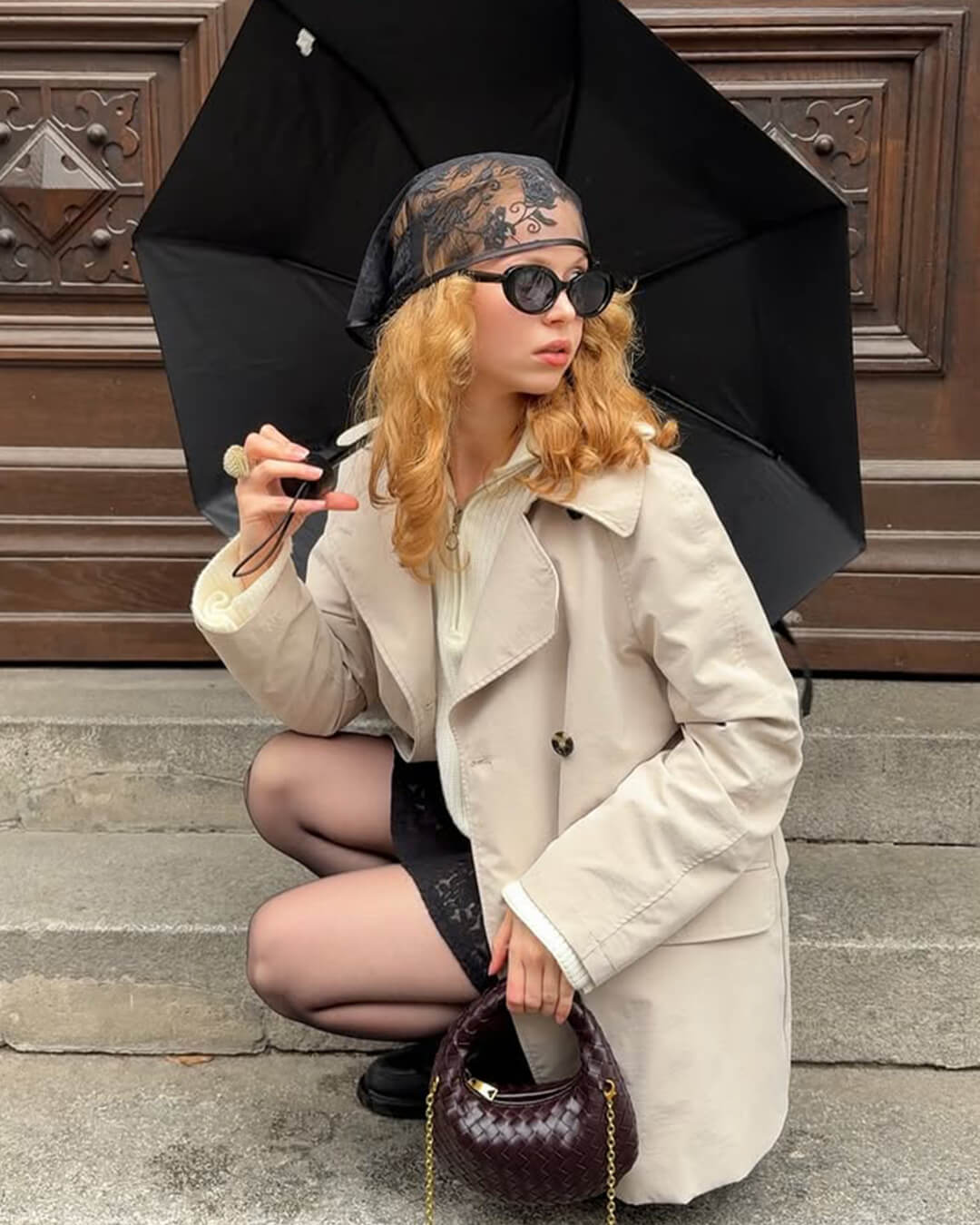 Jessy Woven Hobo Mini Bag