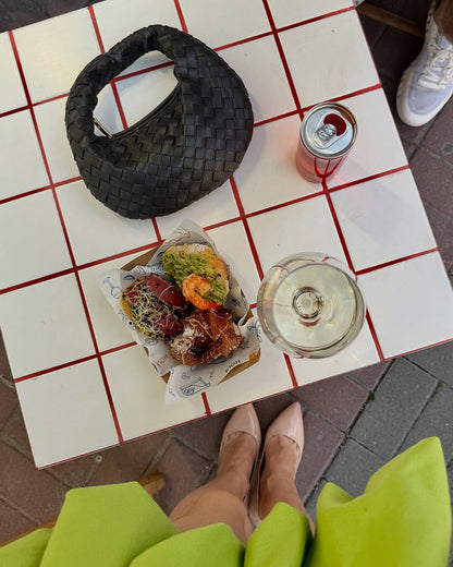 Jessy Woven Hobo Mini Bag