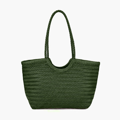 Rica Woven Faux Leather Bag
