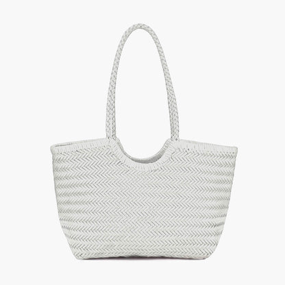Rica Woven Faux Leather Bag