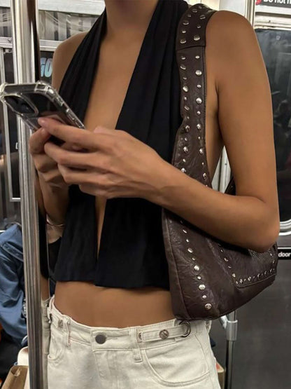 Stefani Studded Tote Bag