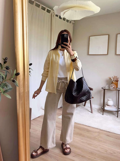 Sylvia Woven Tote Bag