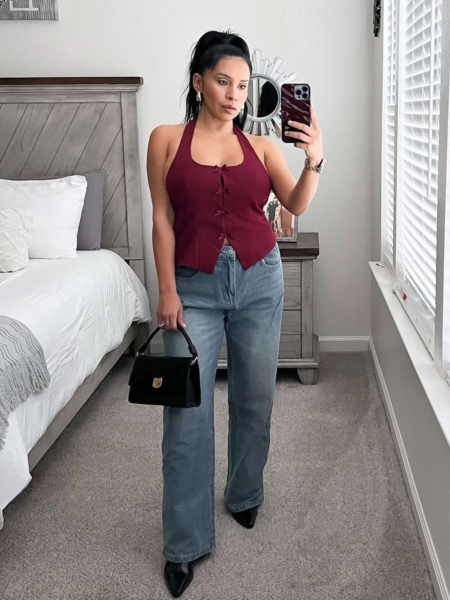 Violet Bag with handle